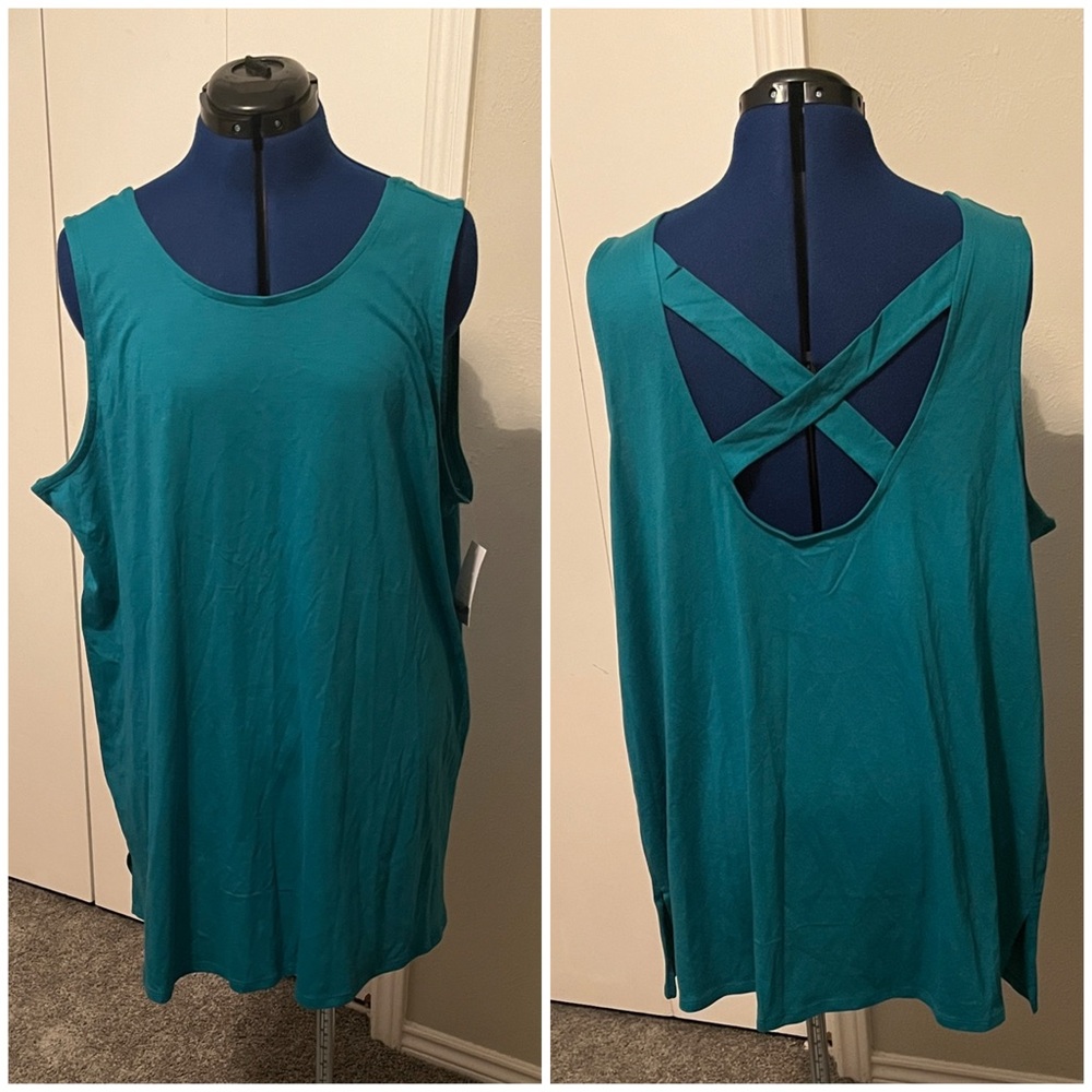 Sleep by Cacique - Teal Sleeveless Women's Night Shirt Size 18/20 NWT
